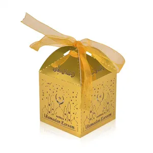 customized design Eid Mubarak Ramadan candy cookie gift box chocolate box for Eid party decorations