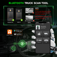 ANCEL HD110 24V pour camions lourds, scanner de diagnostic Bluetooth, régénération DPF, analyseur de moteur 9 broches, outil de diagnostic ANCEL HD110