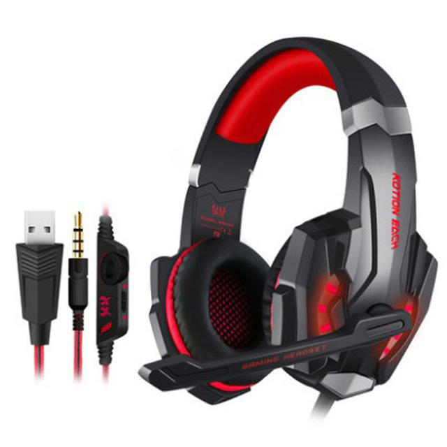 Hot Sale Low Price WD90-G9000 DJ Aviation Gaming Laptop Headset with Low Latency LED Lights Hi-Fi Sound Wired Dual Mode