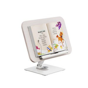 YD-11 support de livre en bois support réglable plateau et page trombone livre de cuisine bureau de lecture Portable robuste support manuels livres - Product Image 5