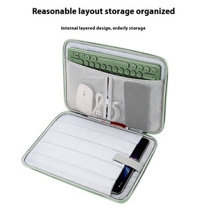 Stock 11 pouces étudiant sac de rangement en cuir matériel support casque <span class=keywords><strong>banque</strong></span> d'alimentation compatible pour IPad 10.8 pouces étui pour tablette - Product Image 2