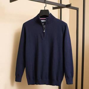 Pull-over en tricot à col montant brodé à demi-zip décontracté pour homme <span class=keywords><strong>TOM</strong></span> - Product Image 4