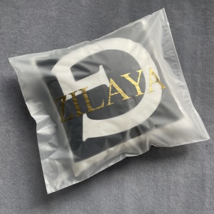 Sacs en polyéthylène givrés et transparents de haute qualité avec logo personnalisé, sacs à fermeture éclair, organisateurs de rangement, sacs à fermeture éclair pour les petites entreprises - Product Image 4