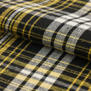 Trong Kho Sợi Nhuộm Flannel Sọc Vải Mềm Chải 65/35polycotton145gsm Tất Cả Các Mùa Twill Dệt Cho Áo Sơ Mi Mũ Và Thủ Công Mỹ Nghệ - Product Image 3