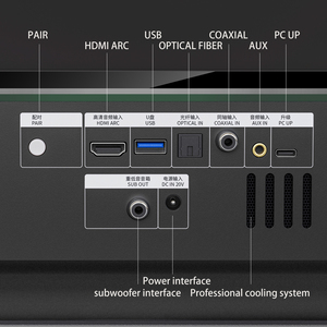 JY AUDIO A18 Sistema Audio 5.1.4CH <span class=keywords><strong>Atmos</strong></span> con 4 Altoparlanti Surround Wireless e Subwoofer Wireless da 8 Pollici Sistema Home Theater Immersivo - Product Image 3