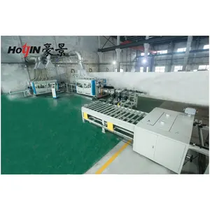 SPC/WPC/LVT floor board cutting and double end tenoner machine