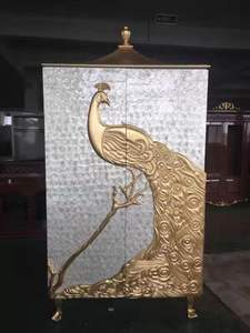 Papier peint doré en perles, revêtement <span class=keywords><strong>mural</strong></span> sur mesure pour décoration murale, style naturel, fait à la main - Product Image 6