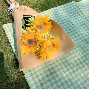 Bouquet de tournesols artificiels Gossip Girl, 40 cm de haut, décorations pour pique-nique, accessoires photo, voyage - Product Image 2