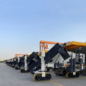 Grande machine à paver à coffrage mobile NC1800 97kW, extrudeuse de barrières en béton, largeur 3000mm, hauteur 1800mm, <span class=keywords><strong>pour</strong></span> l'embellissement routier et la réduction des coûts - Product Image 5