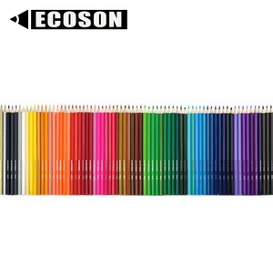 Conjunto de lápices profesionales de colores al óleo, estuche de colores con logotipo personalizado, caja de regalo de Navidad, lápiz de 72 colores