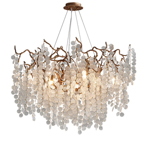 Lampadario Moderno in Rame, Illuminazione a Sospensione Artistica e Creativa, Altezza Regolabile, Lussuoso per Soggiorno, Sala da Pranzo, Camera da Letto, Villa - Product Image 3