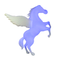 Costume de cheval gonflable lumineux LED pour adultes, résistant à l'eau, résistant au soleil, durable, batterie au lithium, personnalisable