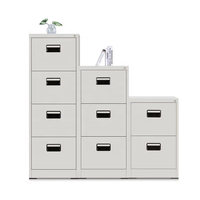 Armoire de rangement métallique verrouillable anti-corrosion à tiroirs, haute capacité, gain de place, pour documents, outils et fournitures de bureau