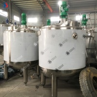 Machine de fabrication de savon liquide chauffante électrique en acier inoxydable, cuve de mélange pour ligne de production de détergent