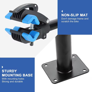 ZOYOSPORTS bleu réglable pliable <span class=keywords><strong>support</strong></span> de réparation de <span class=keywords><strong>vélo</strong></span> robuste <span class=keywords><strong>support</strong></span> <span class=keywords><strong>mural</strong></span> amovible 20kg capacité de charge Portable acier allié - Product Image 3