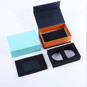 Caja de regalo de papel de cartón de primera calidad grande al por mayor de lujo negro con logotipo personalizado estampado de lámina dorada para extensiones de cabello de peluca - Product Image 5