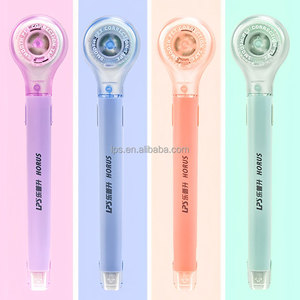 Ruban correcteur rechargeable de type stylo avec ruban de couleur papier brut remplaçable – Stylo correcteur pour étudiants - Product Image 1