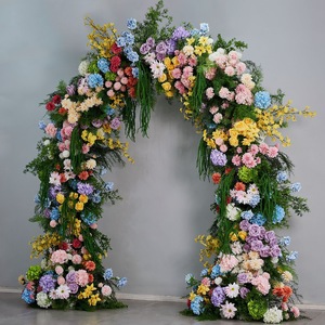 Arco floral minimalista para bodas sencillas, decoración de fondo moderna y discreta para fiestas y eventos. - Product Image 2
