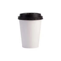 Gobelets en papier kraft jetables à paroi simple, écologiques et personnalisables en gros, avec couvercle, pour café chaud, biodégradables
