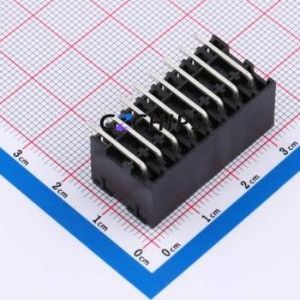 DB2ERHB-3.81-2*8P-BK Plug-in Terminal Block Bent Lead Through Hole,P=3.81mm Board-to-Board / Socket - Closed 2x8P 3.81mm Black - Product Image 2
