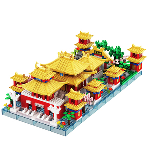 Juego de Bloques de Construcción Educativos de Plástico de Arquitectura Clásica China, Juego de Bloques de Construcción del Jardín de la Pequeña Ciudad <span class=keywords><strong>Prohibida</strong></span> - Product Image 1