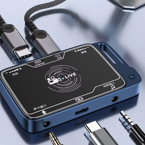 Tarjeta de sonido mini MH-321 para transmisión en vivo desde teléfonos móviles y computadoras, cambiador de voz, modificador de voz profesional para grabación de karaoke. - Product Image 1
