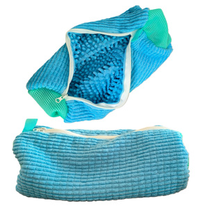 Sacs à linge pour chaussures en tissu chenille réutilisable et portable, en polyester, 39x19 cm, pour utilisation avec une machine à laver et un sèche-chaussures dans la salle de bain - Product Image 6