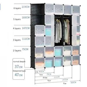 Armadio Moderno Regolabile con Più Ante, Guardaroba <span class=keywords><strong>Salvaspazio</strong></span> per Cameretta Bambini e Soggiorno - Product Image 3