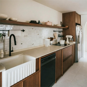 Ensembles de meubles de <span class=keywords><strong>cuisine</strong></span> LB Shaker en panneaux de particules, design de cuisines complètes avec cadres encastrés - Product Image 5