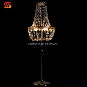 SMOOTH New <strong>Wedding</strong> <strong>Props</strong> Gold Silver Crystal Stand Lighted Table Chandelier Rechargeable Centerpieces for <strong>Wedding</strong> Decorations - Product Image 4