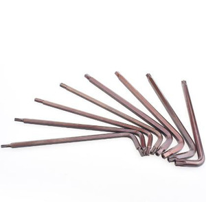 T6 T8 T10 T15 T20 T25 T30 Llave de estrella Torx triangular de doble uso Llave Torx tipo L de acero S2 con orificio - Product Image 3