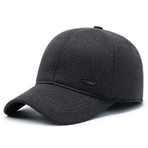 Men's Twill Baseball Cap With Fleece Lining Warm Winter Hat For Outdoor Activities - Product Image 5