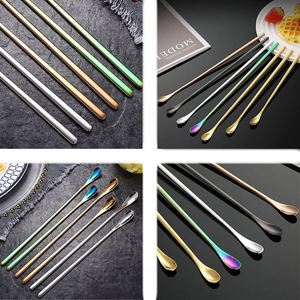 Chaodeli - Cucharas Mezcladoras de Acero Inoxidable para Cócteles, 7.6 Pulgadas, Reutilizables, para Café, Bebidas y Condimentos - Product Image 2