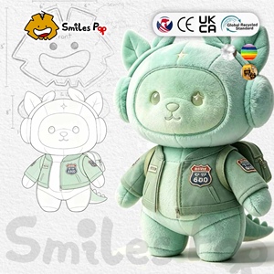 Peluche de dinosaure personnalisée |   Tissu sûr et non toxique |   Certifié CE et UKCA |   Mascotte de marque personnalisable en forme de dinosaure en peluche - Product Image 1