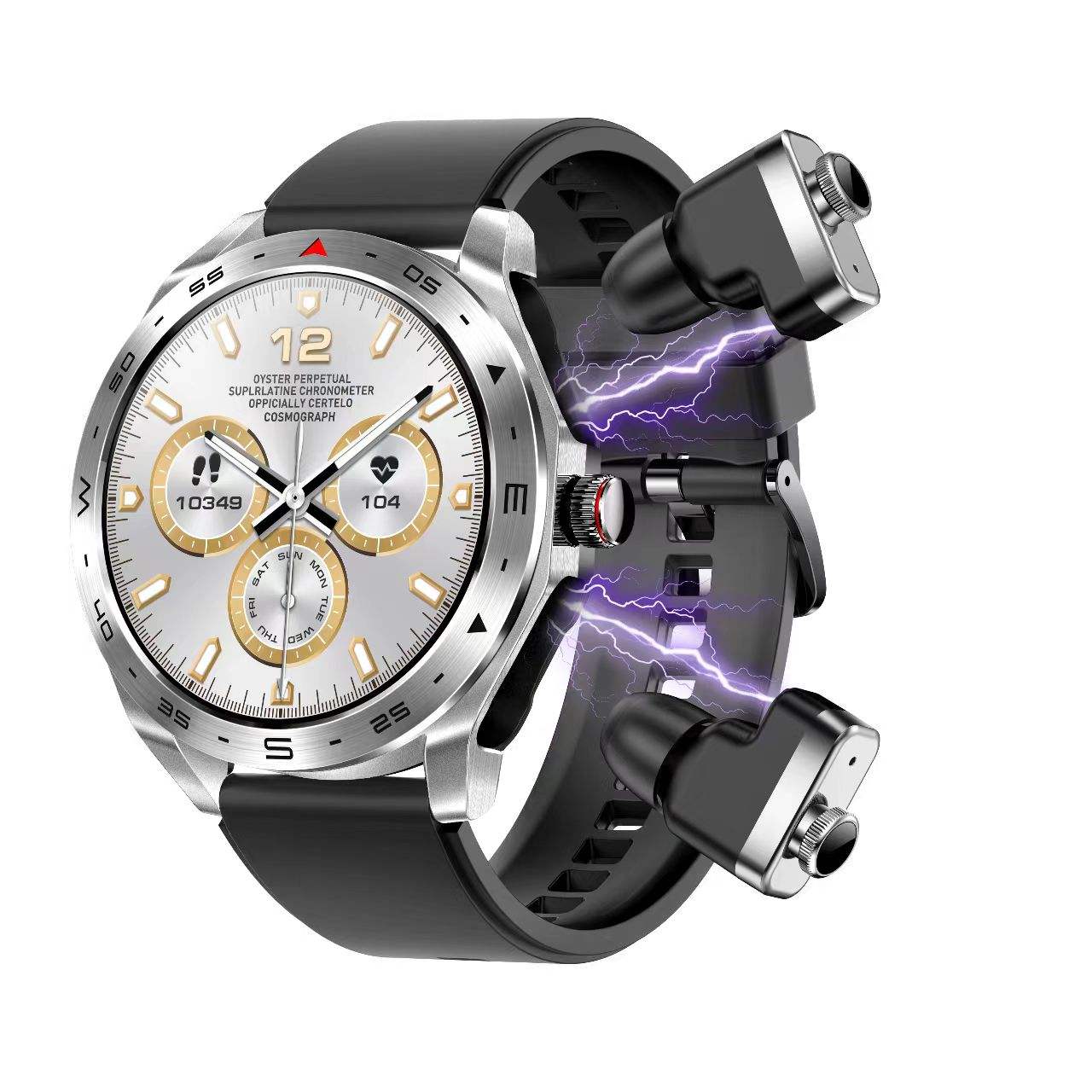 Corpo argento + silicone nero