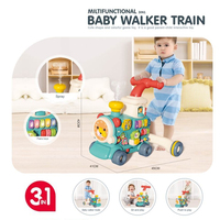 Trotteur d'apprentissage pour bébé 3 en 1 avec roue trotteur musical à pousser jouets cadeau pour bébé tout-petits multifonctionnel éducation trotteur pour bébé jouets