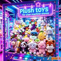 Plus de 20 000 modèles de jouets en peluche pour le sommeil, animaux en peluche doux de 4 à 8 pouces, vente en gros, pour machines à griffes, jeux de grue, prix d'arcade et cadeaux pour enfants
