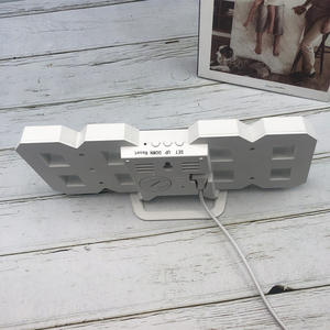 2024 novedad Color lámpara Led alarma Snooze dígitos reloj despertador de pared números 3D reloj de mesa - Product Image 5