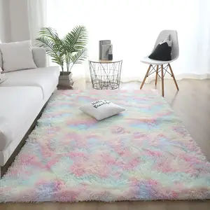 High Quality Beautiful Tie-dye Plush Carpet For Living Room Kitchen Toilet Floor Mat