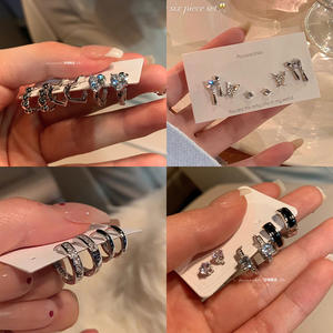 2024 ระเบิดต่างหูหญิงความรู้สึกสูงเฉพาะหรูหราอารมณ์Zirconต่างหู 925 เงินต่างหูเข็มขายส่ง - Product Image 3