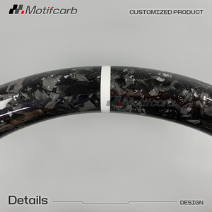Volante personalizado de fibra de carbono forjado blanco con empuñaduras de microfibra para BMW E46 1998-2005 Serie 1 2 3 E E36 E91 E60 E39 - Product Image 4
