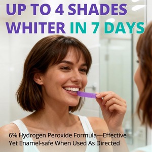 Bandes blanchissantes pour les dents Medical Codes, peroxyde d'hydrogène violet, blanchiment en profondeur pour adultes - Product Image 4