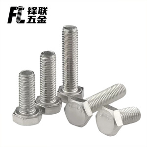Tornillos de Cabeza Hexagonal de Acero Inoxidable 304 Fenglian, Grado DIN933 A, Nivel 6.8, Fijaciones Industriales de Alta Resistencia - Product Image 2