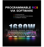 Clavier de jeu mécanique sans fil GravaStar Mercury K1 Pro 75% Tri-mode Gasket Hot Swappable en alliage d'aluminium RGB 8000mAh