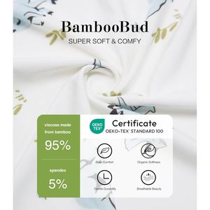 Manta y Gorro para Bebé BambooBud, Diseño de Dinosaurio Pequeño, 2 Piezas, Recién Nacido, Viscosa de Bambú, Tamaño Cuadrado - Product Image 3