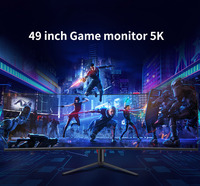 Monitor curvo para juegos DQHD UltraWide de 49 pulgadas, 165Hz, 1ms, 100% SRGB, HDR, 32:9, pantalla LED de escritorio