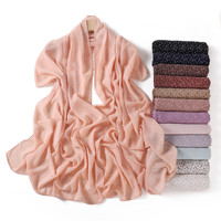 Châle élégant et léger en mousseline imprimée, motif cachemire chic, accessoire de mode pour femme, hijab