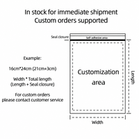Sacs OPP transparents personnalisés en gros, imprimés, auto-adhésifs, 15+3cm, 17+3cm, sacs à fermeture autocollante pour bijoux, vêtements, petits articles, emballage