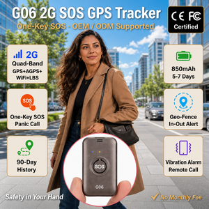 Traceur GPS Mini 2G LBS Personnalisé avec Logo, Anti-enlèvement, SOS, pour Enfants, Personnes Âgées, Femmes, Application Gratuite, Suivi en Temps Réel, Sans <span class=keywords><strong>Abonnement</strong></span> - Product Image 1