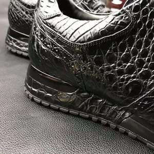 <span class=keywords><strong>Zapatos</strong></span> Casuales de Moda para Hombre Goodyear, Zapatillas de Alta Calidad en Cuero Genuino de Cocodrilo, <span class=keywords><strong>Zapatos</strong></span> de Piel de Caimán para Caminar - Product Image 4